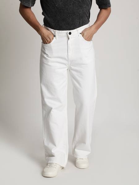 Roadster Boot-Leg Men White Jeans