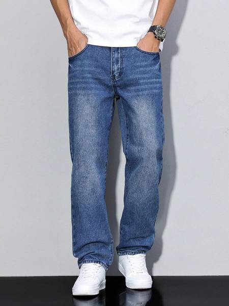 DENIM LOOK Relaxed Fit Men Blue Jeans