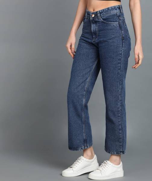 KILLER Straight Fit Girls Blue Jeans