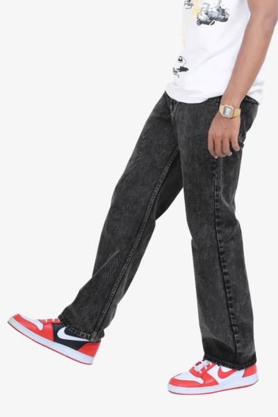 RileyRush Relaxed Fit Men Black Jeans