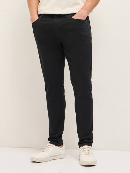 THE BEAR HOUSE Skinny Men Black Jeans