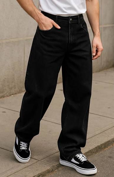 Zaba Denim Relaxed Fit Men Black Jeans
