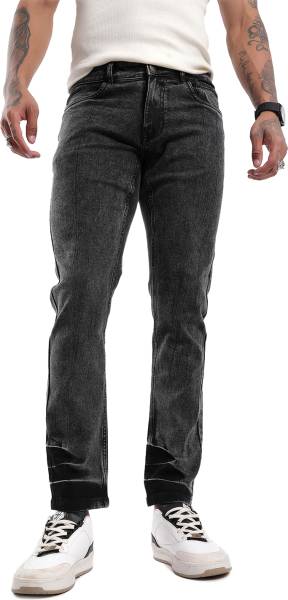 WROGN Relaxed Fit Men Black Jeans