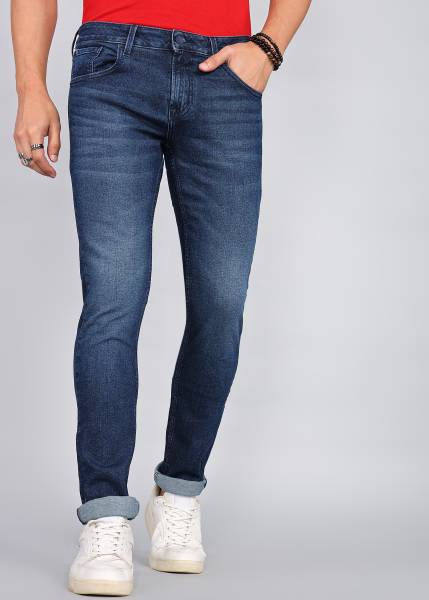 Spykar Skinny Men Blue Jeans