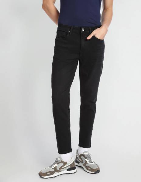 FLYING MACHINE Tapered Fit Men Black Jeans