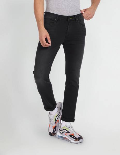 FLYING MACHINE Tapered Fit Men Black Jeans