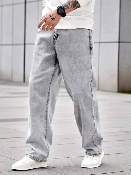 Zaba Denim Relaxed Fit Men Grey Jeans