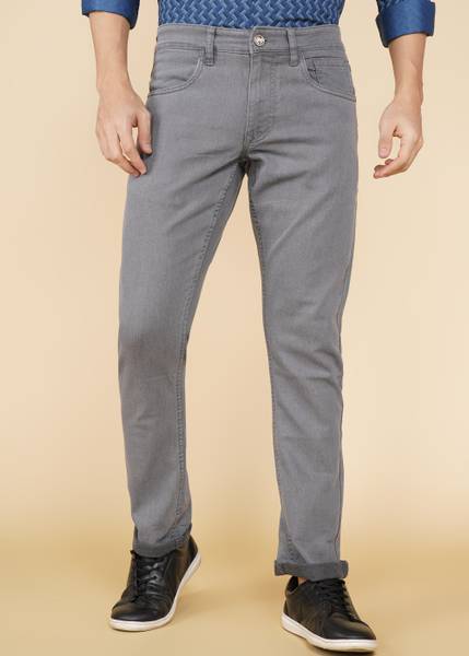 WROGN Straight Fit Men Grey Jeans