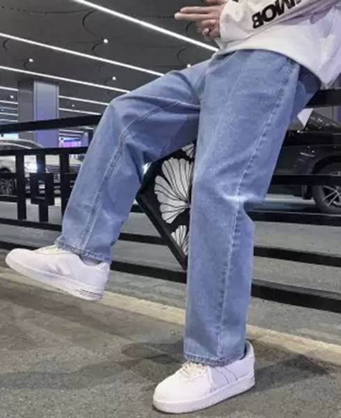Jeancherry Loose Fit Men Light Blue Jeans
