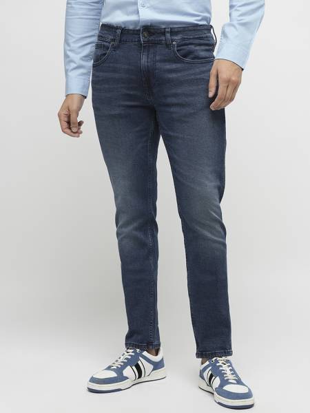 JACK & JONES Slim Men Dark Blue Jeans