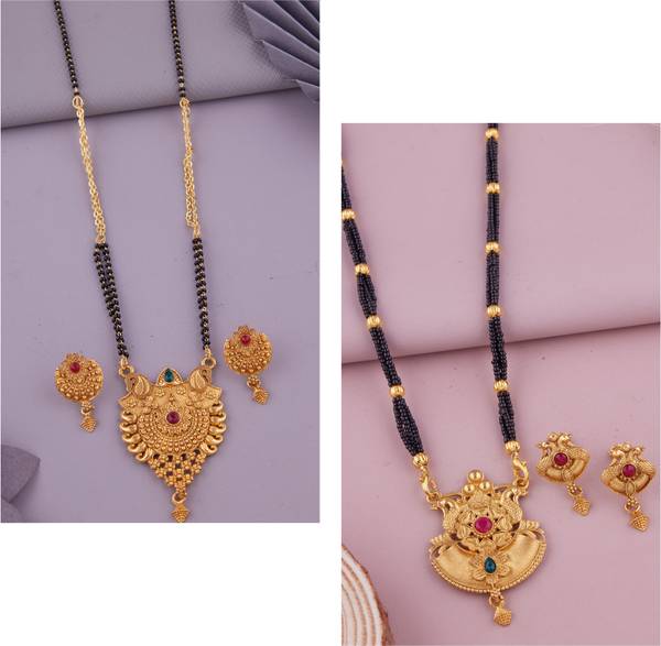 TheSanga Brass Gold-plated Gold Jewellery Set