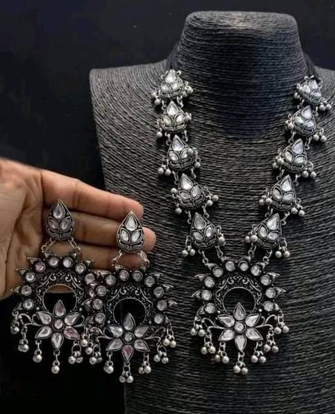 Samridhi DC Oxidised Silver Silver Jewellery Set Price History