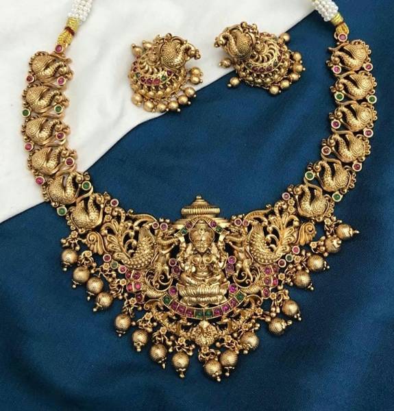 FALLALERY Alloy Gold-plated Gold Jewellery Set
