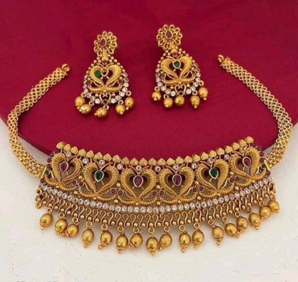 RIENTA JWL Alloy Gold-plated Gold Jewellery Set