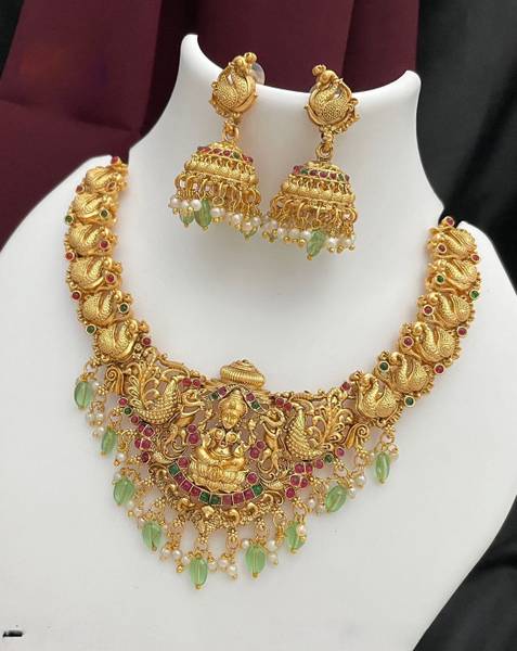 FALLALERY Alloy Gold-plated Gold Jewellery Set