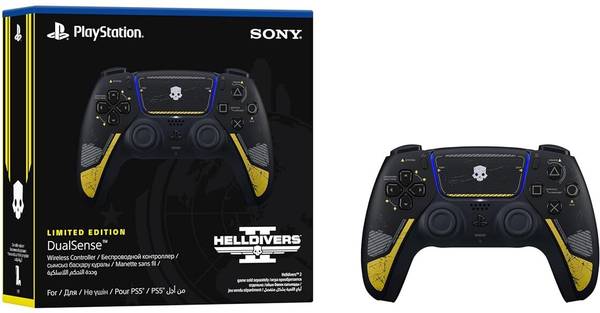 SONY PlayStation Ps5 Dualsense Wireless Controller Helldivers Limited Edition Joystick