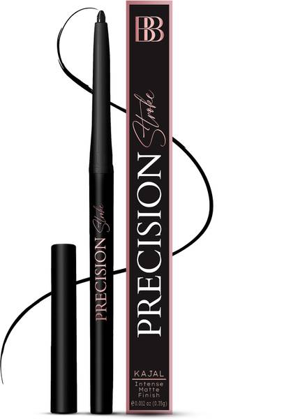 BERGAMOT BEAUTE Precision Stroke Kajal - Black Water & Smudge Proof with Precise Application