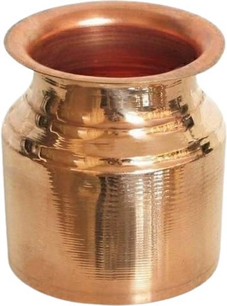 DIAMOND STEEL Copper Rajashahi Lota | 1000 ml Tambe Ka Lota for Drinking Water Copper Kalash