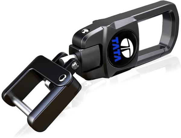 Greenworld Premium Dual Side Logo Keychain For Tata Nexon|Harrier|Safari|Altroz|Tigor Key Chain