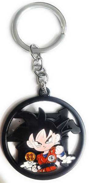 JAINSON MARTIN Anime Character Dragon Ball Z Rotating Keychain Key Chain