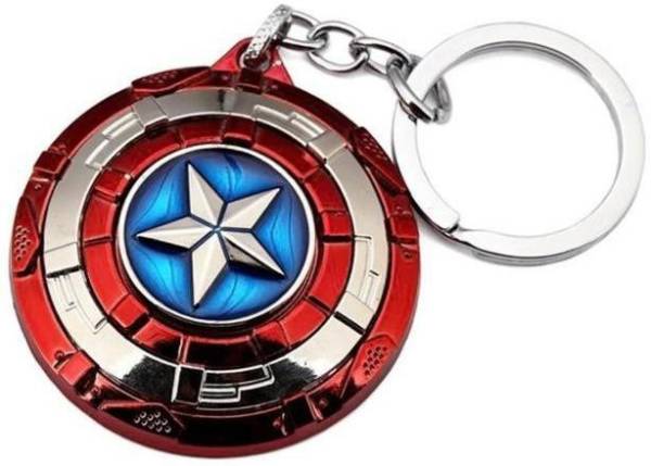 ST PRODUCTS Captain America Metal Rotating Shield Keychain for boys, men, women and kids Key Chain