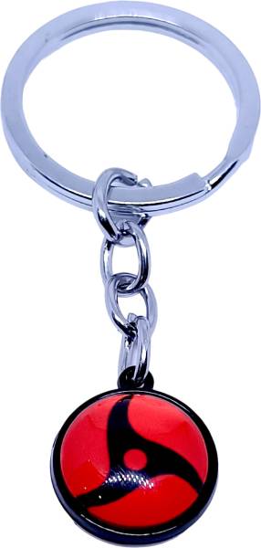 RV Mart Anime Naruto Sharingan Metal Keychain Key Chain for Car Bikes Key Ring D4 Key Chain