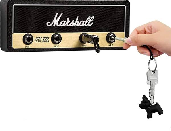 Windwarrior Marshall Key Holder Wall Mount Key Organizer with Hooks for Home & Office Plastic Key Holder