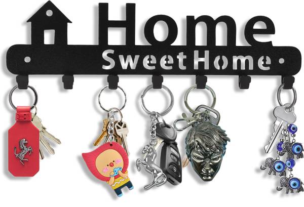 Suveharts Key Holder | Home Sweet Home Metal Keyholder | Steel Key Holder Steel Key Holder