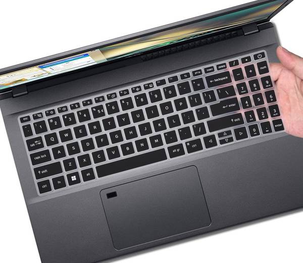 Saco Silicone Keyboard Protector Cover Compatible with Acer Aspire 3 A315-59 | A315-24P | A315-510P Series 15.6 Inch Laptop Keyboard Skin