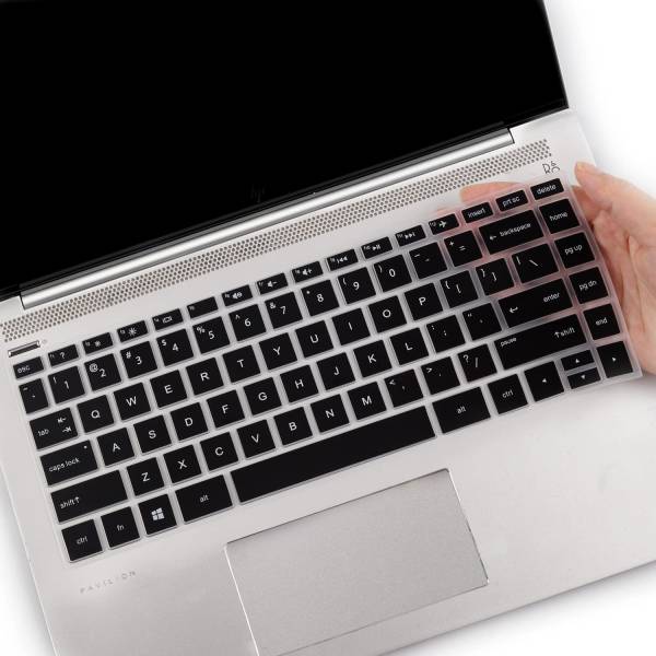 Saco Silicone Keyboard Cover Skin for 14 Inch Laptop HP 14s FHD 14s-fy1003AU, 14s-fy1005AU Series 14 Inch Laptop Keyboard Skin
