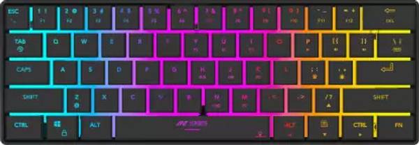 Ant Esports MK 1500 Mini / 60% Pro RGB, Type-C Charging, 1000 mAh battery, Membrane Wireless Gaming Keyboard