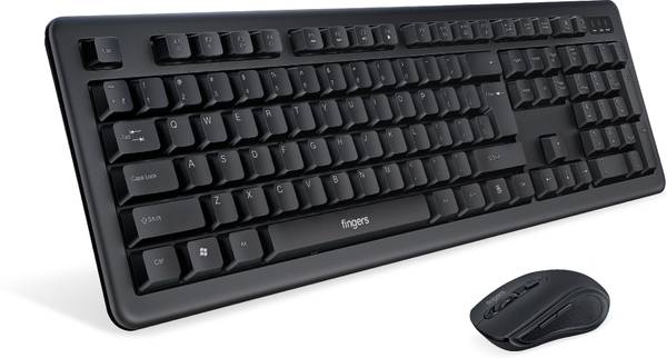 FINGERS Duo-Recharge Combo With Mouse Wireless Desktop Keyboard