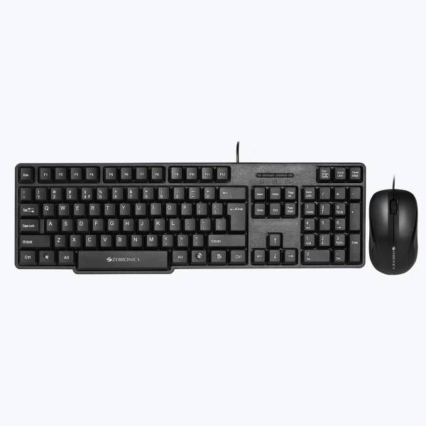 ZEBRONICS Zeb Judwaa 850 Keyboard And Mouse Wired USB Standard Desktop Keyboard Compatible with Desktop, Laptop, Mac