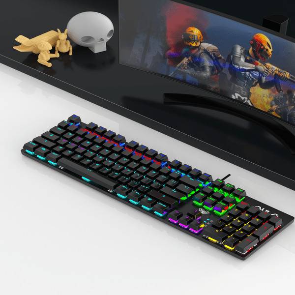 Aula T640 Mechanical Keyboard & Mouse (with 7 Keys and 2400DPI) Combo | Wired USB Gaming Keyboard