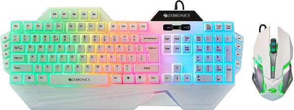 ZEBRONICS Zeb-Optimus(Zeb-KMC 2) Wired USB Standard Gaming Keyboard Compatible with Desktop, Laptop, Mac