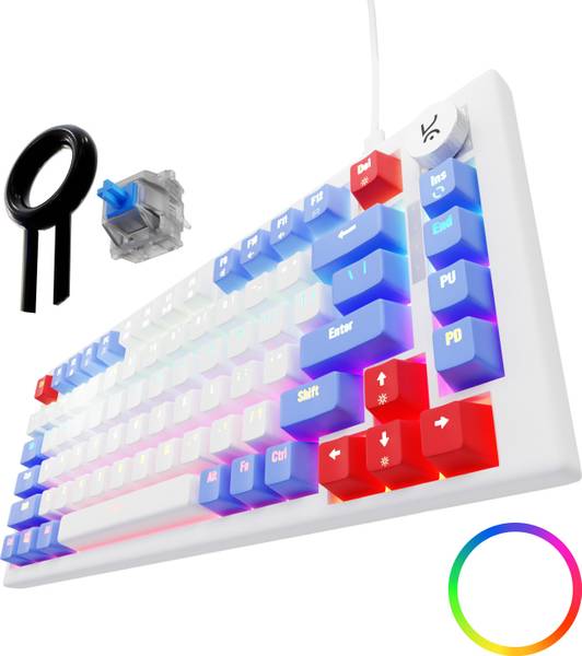 Kreo Hive RGB 75% Wired Mechanical Gaming Keyboard, Hot Swappable, Anti-ghosting Wired USB Gaming Keyboard