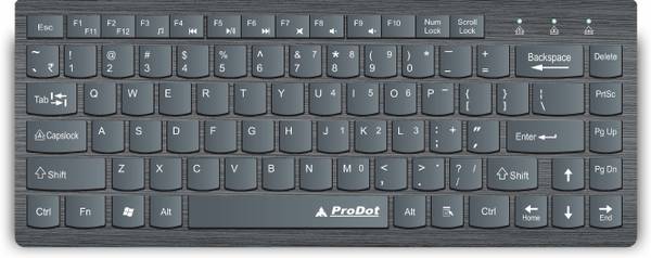PRODOT Laptop Keypad Size 217m Mini Wired Keyboard Wired USB Laptop Keyboard