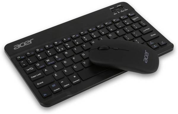 Acer Rechargeable Keyboard & Mouse Combo Bluetooth, Wireless Standard Multi-device Keyboard Compatible with Desktop, Laptop, Tablet