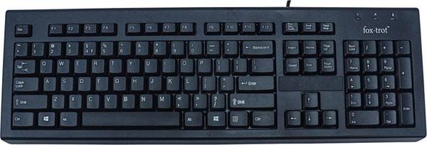 fox-trot Wired Keyboard Desktop Wired USB Multi-device Keyboard