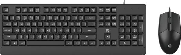 HP KM180 Keyboard & Mouse Wired USB Desktop Keyboard