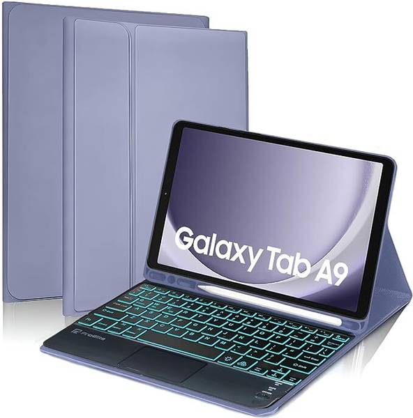 Proelite Samsung Galaxy Tab A9 8.7 inch with S Pen Holder, Magnetic Detachable TouchPad Bluetooth Standard Tablet Keyboard Compatible with Desktop, La...