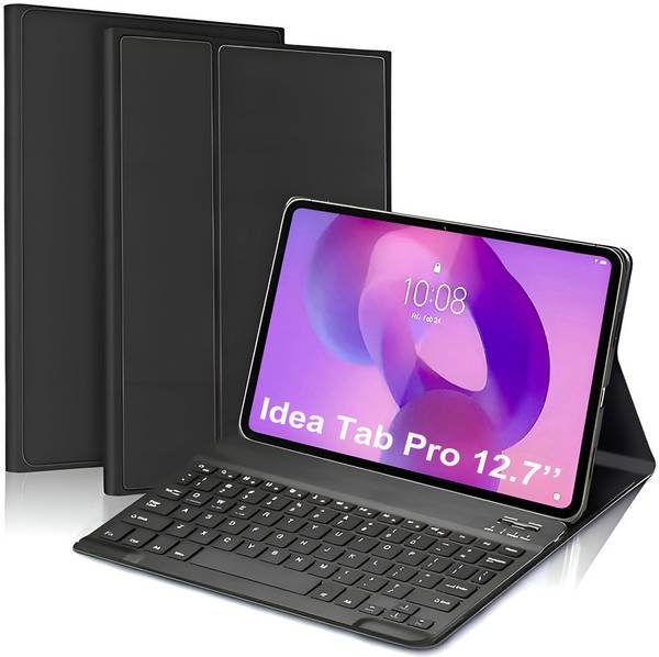 Proelite Keyboard case for Lenovo Idea Tab Pro 12.7 inch 2025, Magnetic Detachable Bluetooth Standard Tablet Keyboard Compatible with Tablet