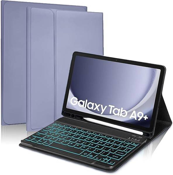 Proelite Keyboard case Cover for Samsung Galaxy Tab A9 Plus 11 inch with S Pen Holder Bluetooth Tablet Keyboard