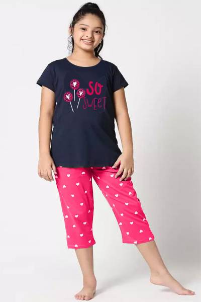 HEYDALS Girls Casual T-shirt Capri