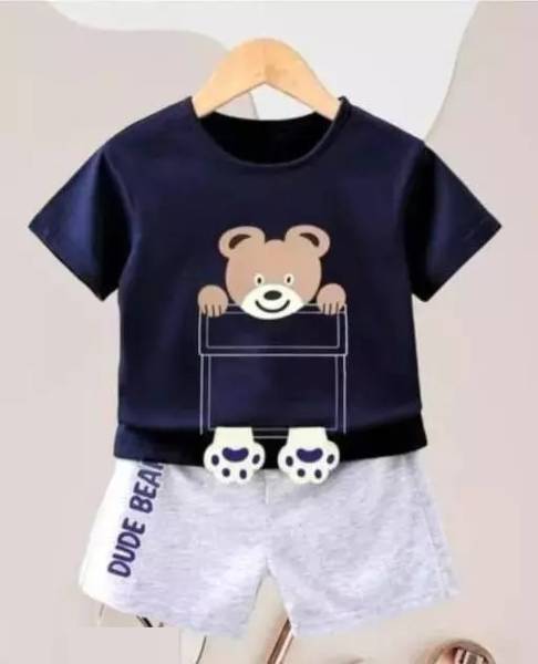 Iffat collection Boys Casual T-shirt Shorts