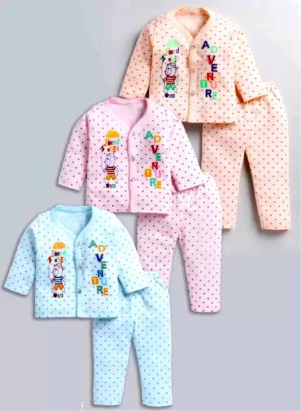 Fly Step Baby Boys & Baby Girls Casual Dress Pyjama