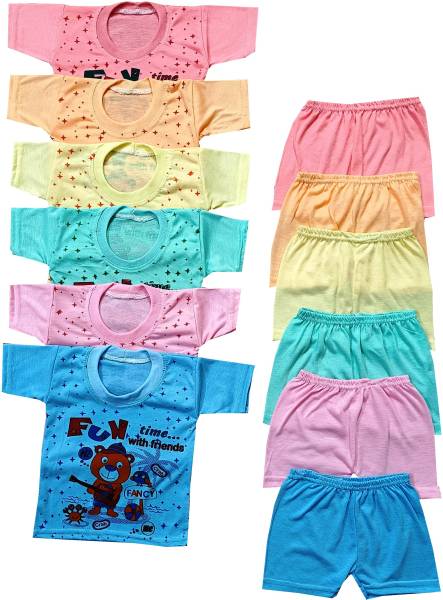 SHINING4 Baby Boys & Baby Girls Casual T-shirt Shorts