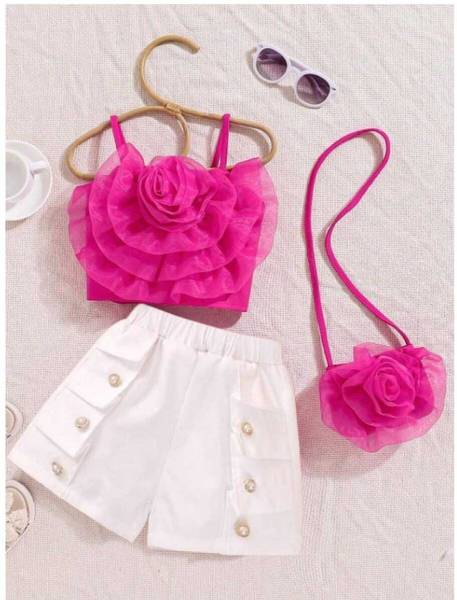 DRITI Baby Girls Party(Festive) Top Pant