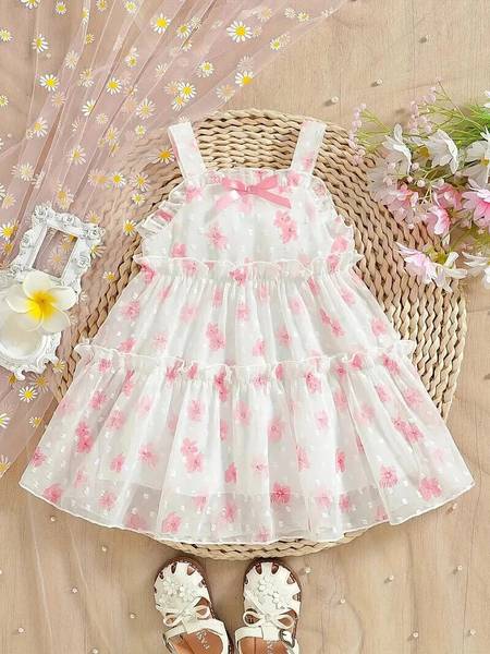 shopivatestore Baby Girls Midi/Knee Length Festive/Wedding Dress