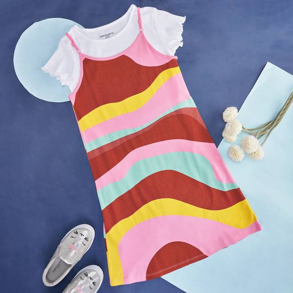 Pantaloons Junior Girls Midi/Knee Length Casual Dress